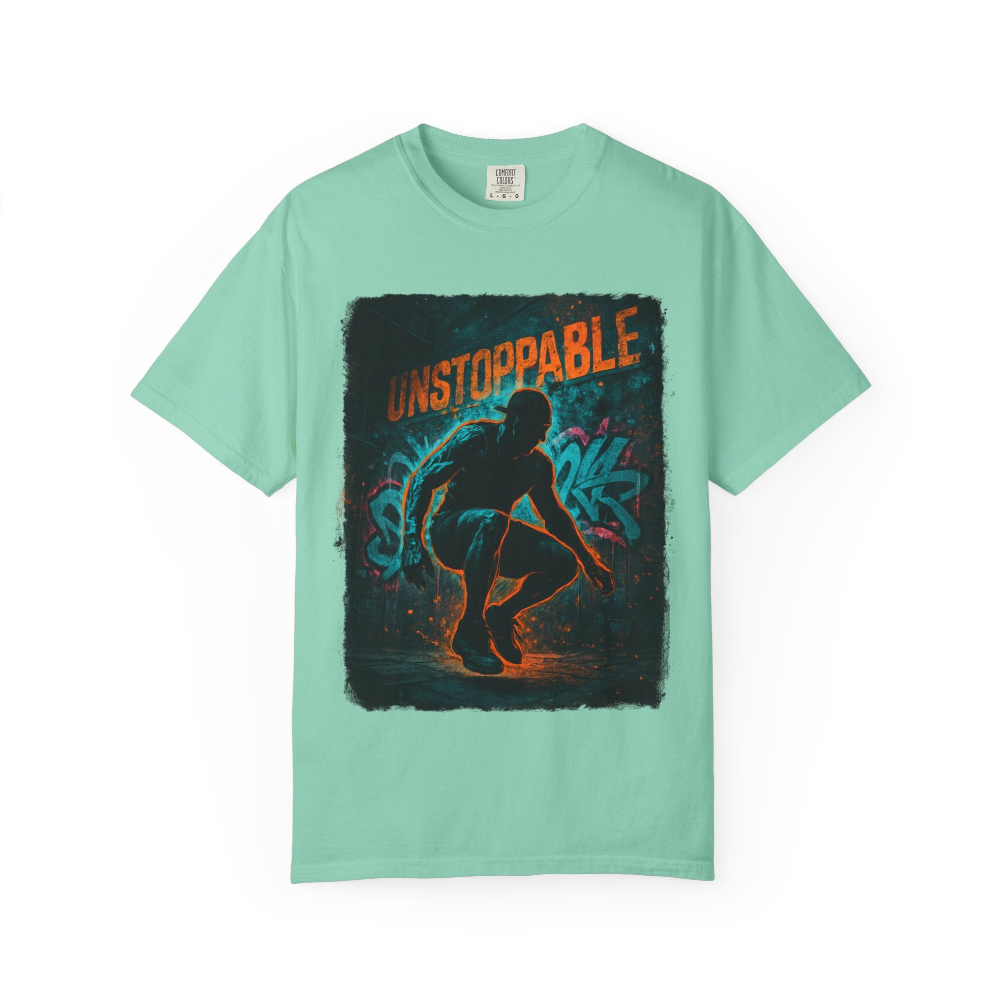 Unstoppable Neon Runner T-Shirt (Unisex Gym Streetwear)