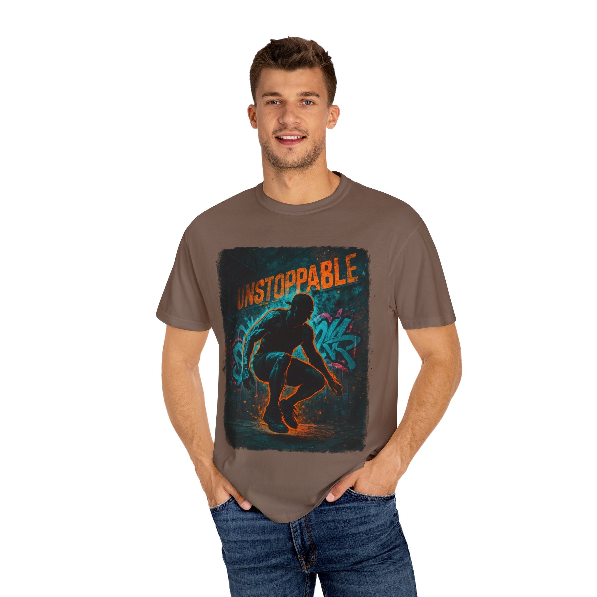 Unstoppable Neon Runner T-Shirt (Unisex Gym Streetwear)