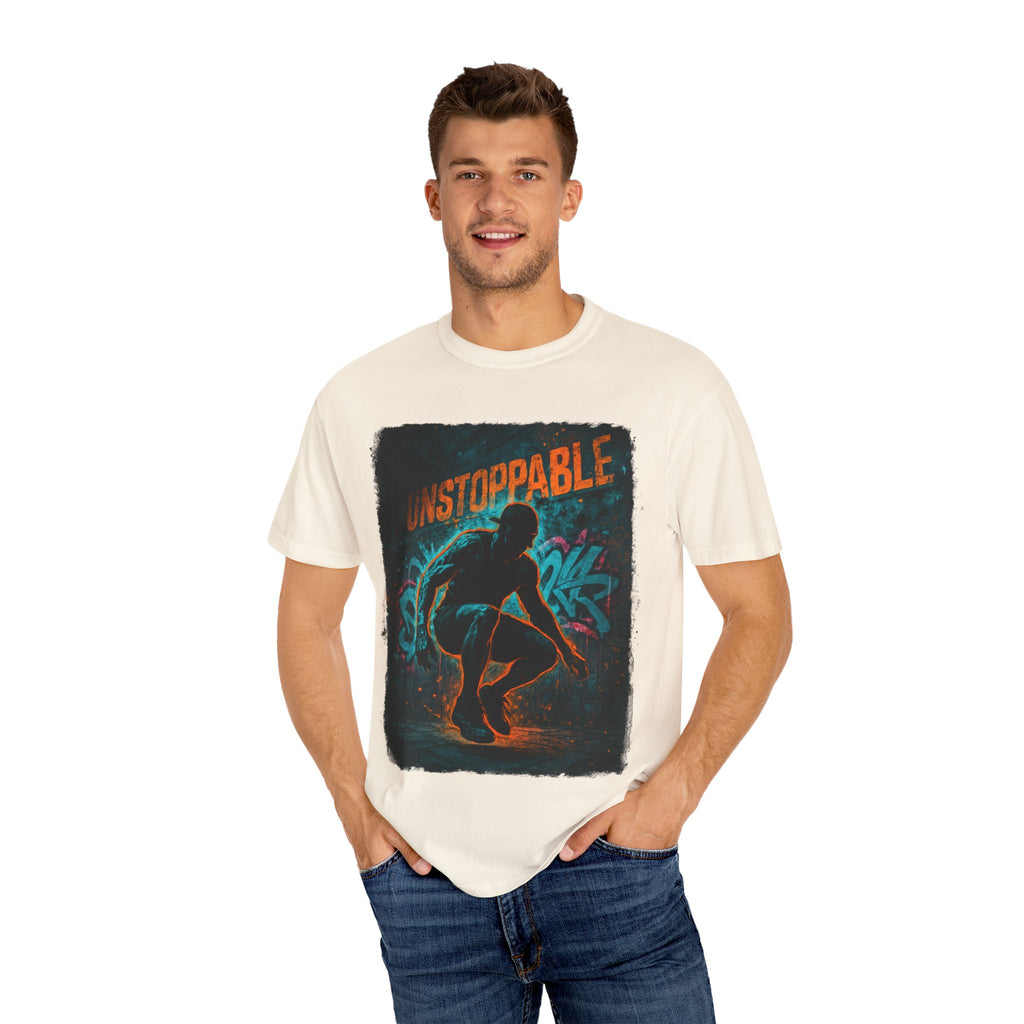 Unstoppable Neon Runner T-Shirt (Unisex Gym Streetwear)