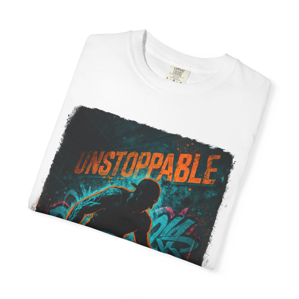 Unstoppable Neon Runner T-Shirt (Unisex Gym Streetwear)