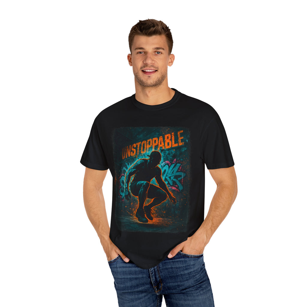 Unstoppable Neon Runner T-Shirt (Unisex Gym Streetwear)