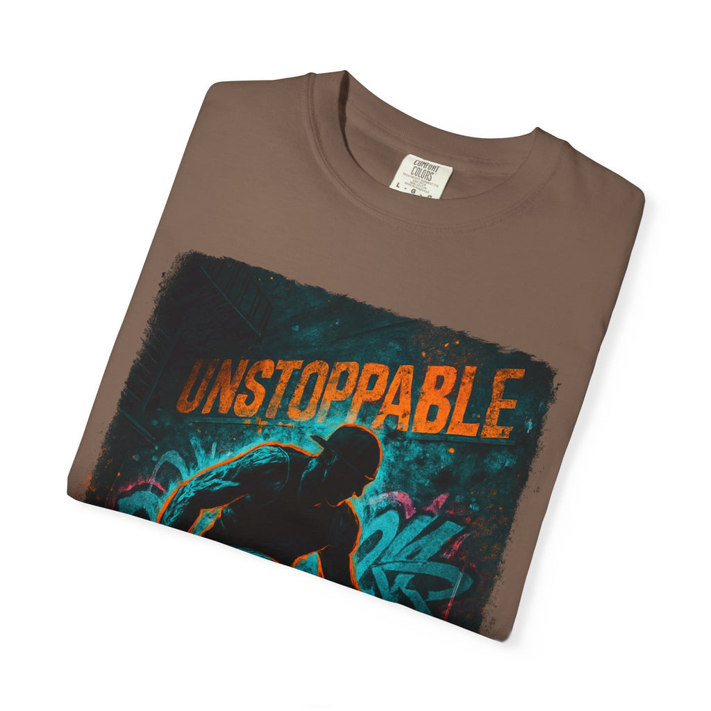 Unstoppable Neon Runner T-Shirt (Unisex Gym Streetwear)