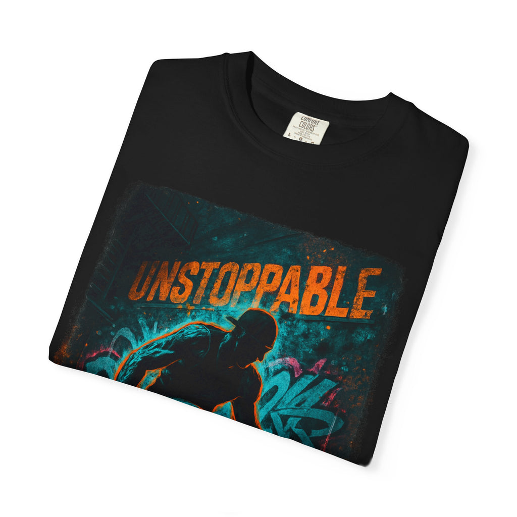 Unstoppable Neon Runner T-Shirt (Unisex Gym Streetwear)