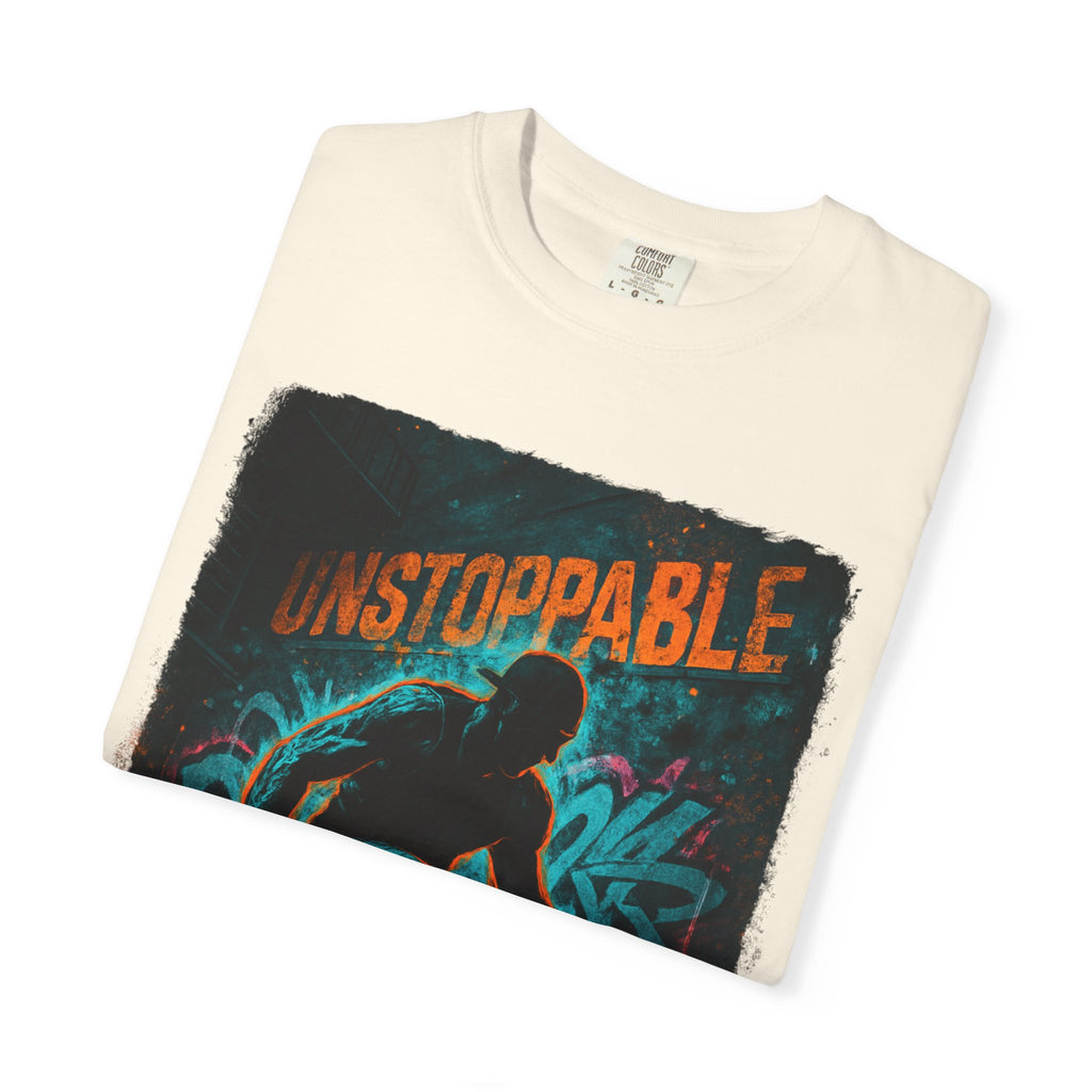 Unstoppable Neon Runner T-Shirt (Unisex Gym Streetwear)