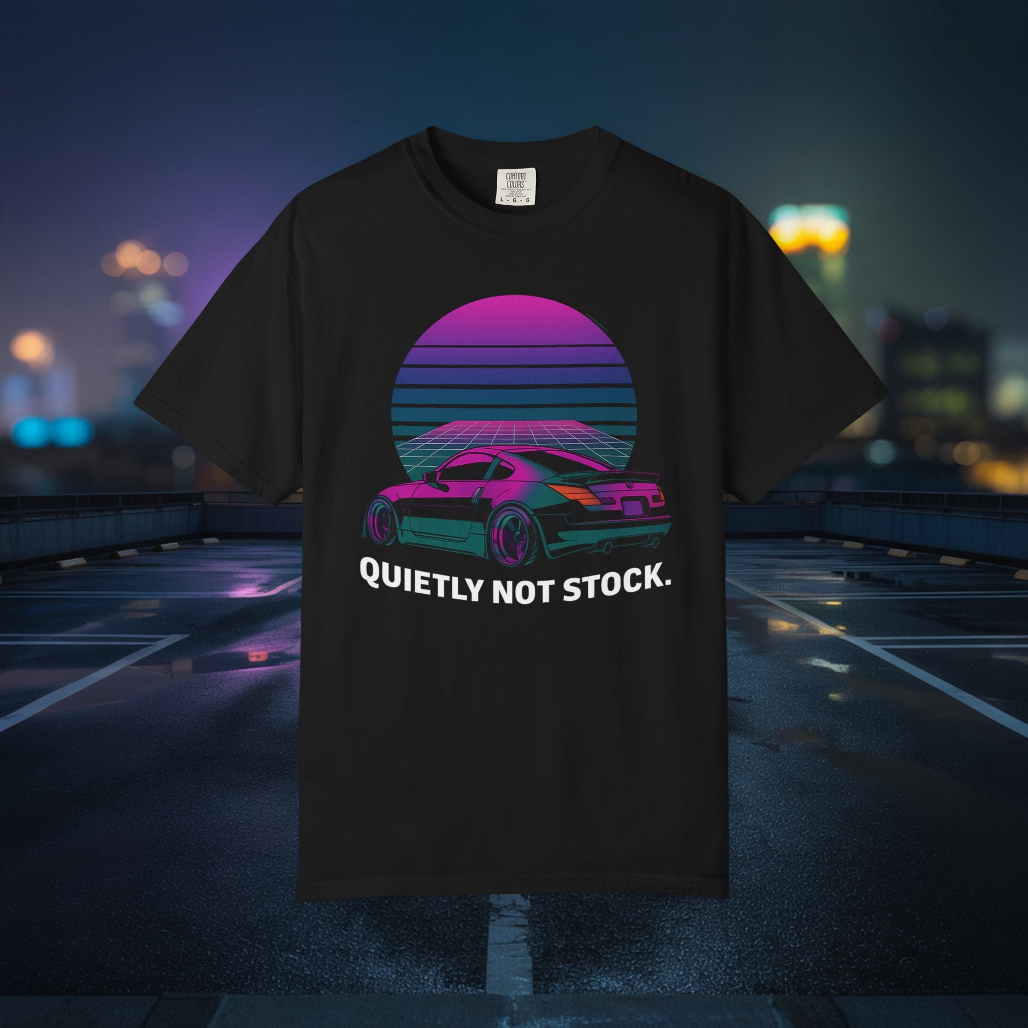 Quietly Not Stock — Vaporwave Sports Coupe Graphic T-Shirt
