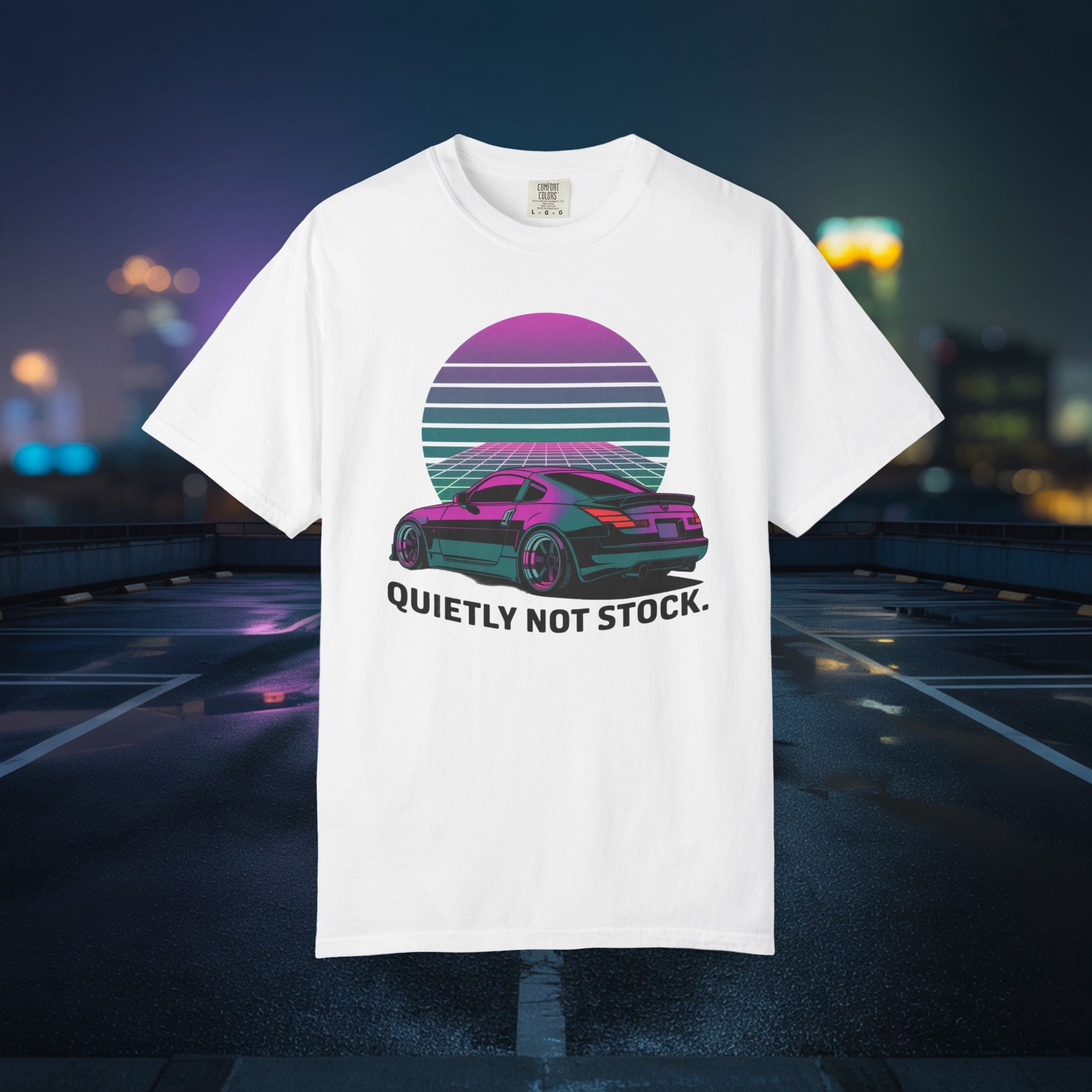 Quietly Not Stock — Vaporwave Sports Coupe Graphic T-Shirt