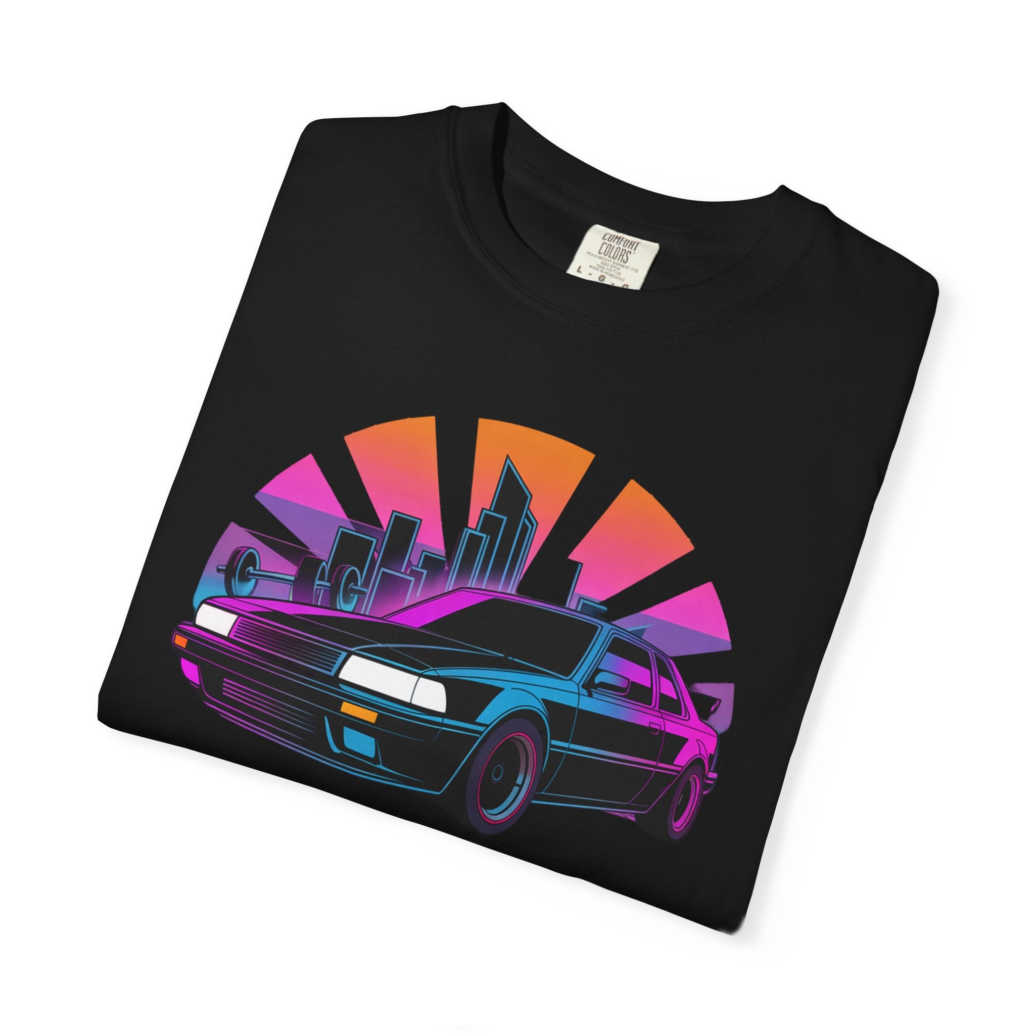 No Detours — Synthwave Sports Coupe Graphic T-Shirt