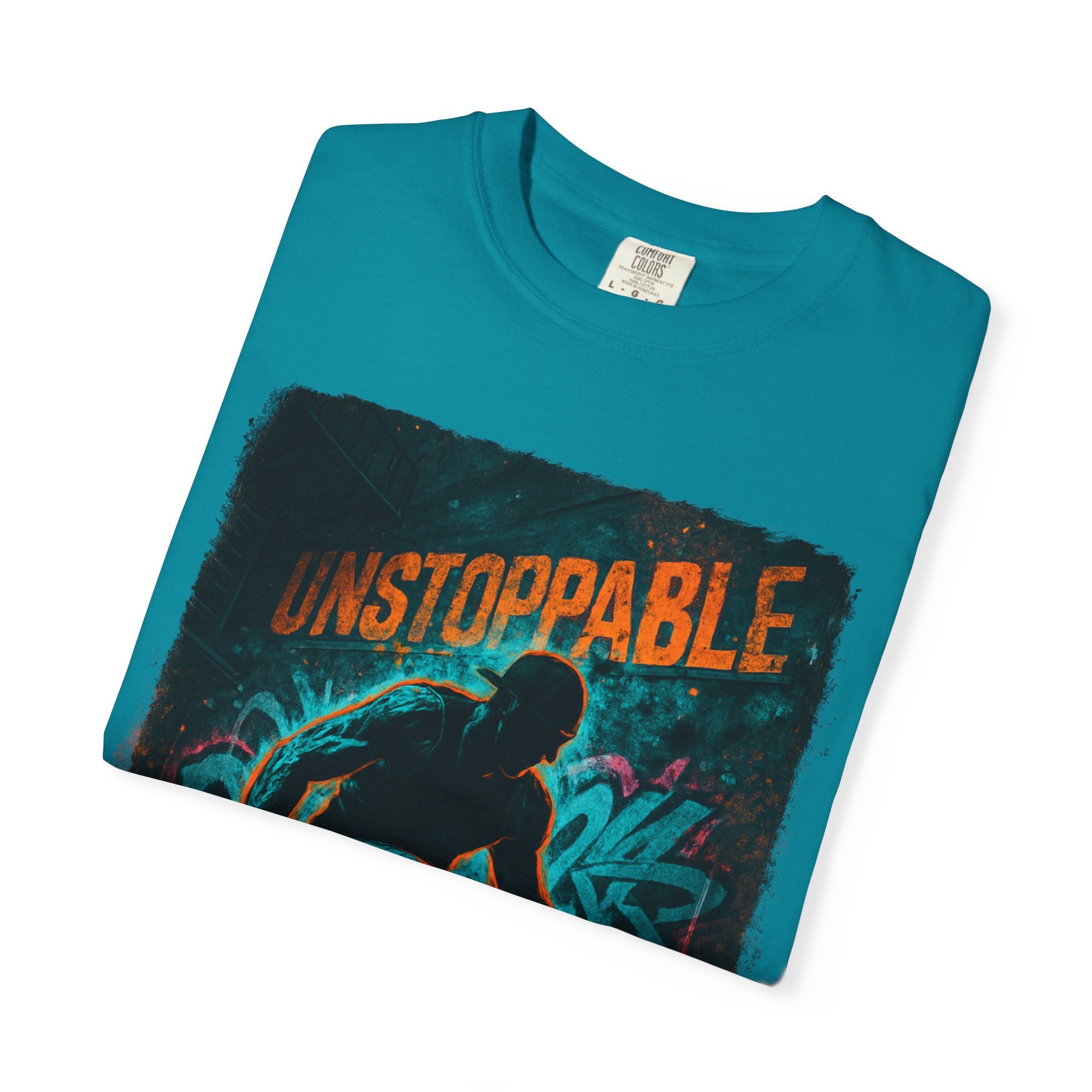 Unstoppable Neon Runner T-Shirt (Unisex Gym Streetwear)